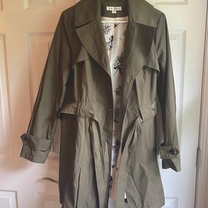 Via Spiga Deep Green Trench Coat